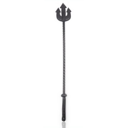 Cravache Trident 65cm Noire- Fouets