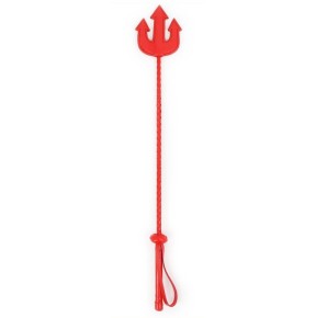 Cravache Trident 65cm Rouge- Fouets