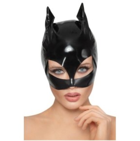 Masque Chat en Vinyle Cat Mask Noir- Cuir