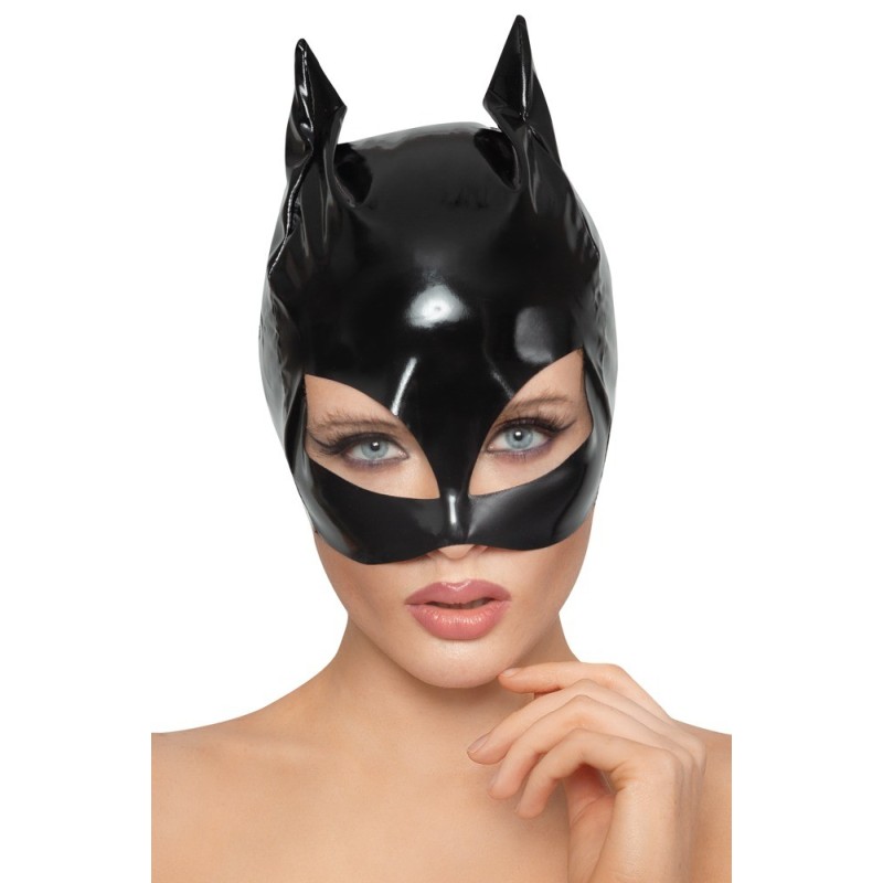 Masque Chat en Vinyle Cat Mask Noir