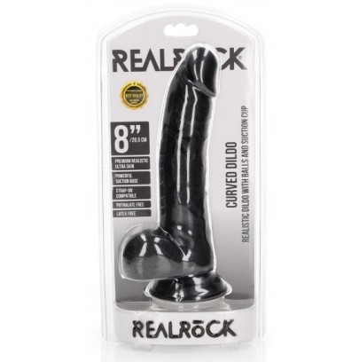 Gode Curved RealCock 17 x 4.3cm Noir