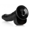 Gode Curved RealCock 17 x 4.3cm Noir