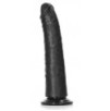 Gode Slim Dildo 18 x 4.2cm Noir