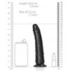 Gode Slim Dildo 18 x 4.2cm Noir