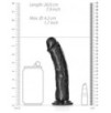 Gode Curved Dildo 18 x 4.2cm Noir