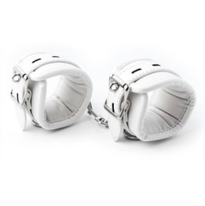 Menottes de chevilles Cuff Bomb Blanches - Menottes en stock sur Fun et plaisirs