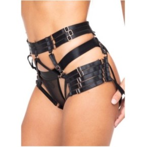 Harnais Cuisses Fesses Roselia Noir- Harnais Femme en stock sur Fun et plaisirs