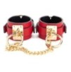 Menottes de poignets Goldy Cuff Rouge-Noir