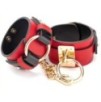 Menottes de poignets Goldy Cuff Rouge-Noir