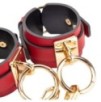 Menottes de poignets Goldy Cuff Rouge-Noir