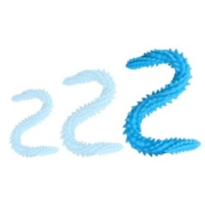 Double Gode Scolop L 60 x 5cm Bleu- Godes Doubles en stock sur Fun et plaisirs