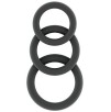 Lot de 3 cockrings Silicone Sono n°25 Gris