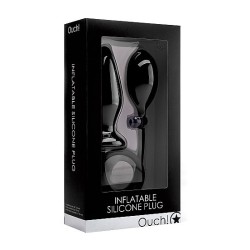 Plug gonflable Ouch en silicone noir