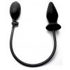 Plug gonflable Ouch en silicone noir