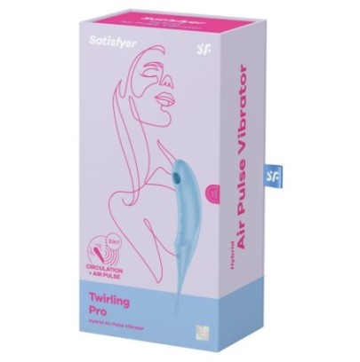 Stimulateur de clitoris Twirling Pro Bleu