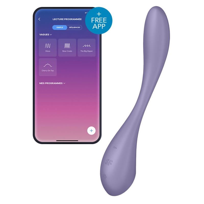 Vibro connecté G-Spot Flex 5+ Satisfyer Mauve