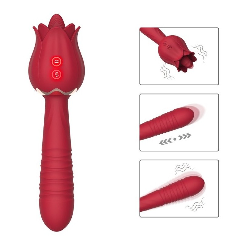 Stimulateur de clitoris et Point G Rose Licky