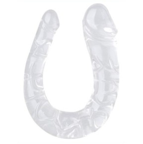 Double Gode Transparent U Jelly S 13.5 x 3cm