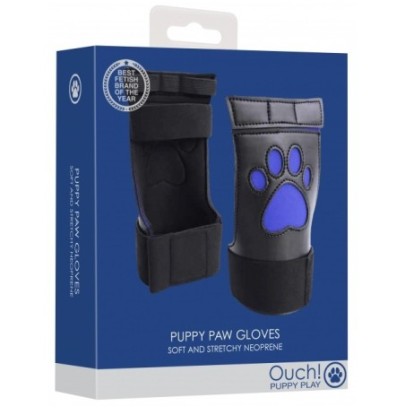 Gants Néoprène Puppy Paw Noir-Bleu