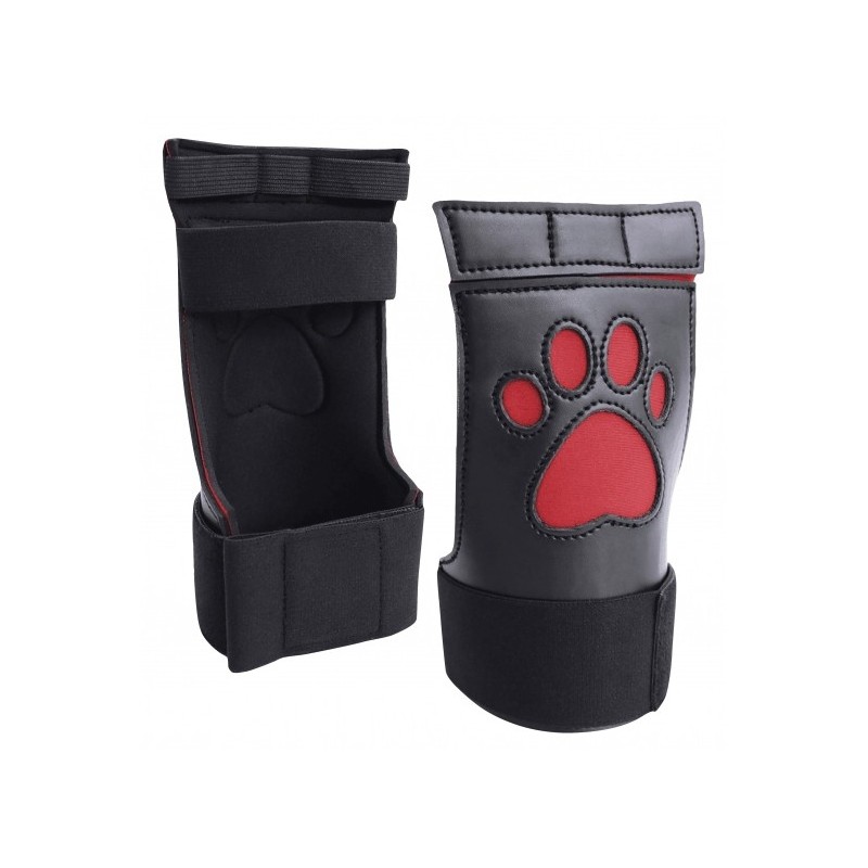 Gants Néoprène Puppy Paw Noir-Rouge