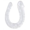 Double Gode transparent U Jelly M 15 x 4cm