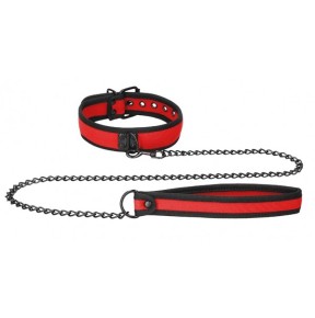 Collier Néoprène Ouch Puppy Rouge- Puppy Play