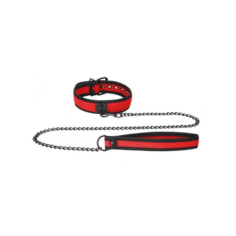 Collier Néoprène Ouch Puppy Rouge