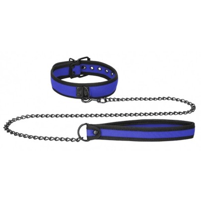 Collier Néoprène Ouch Puppy Bleu- Puppy Play