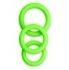 Lot de 3 cockrings phosphorescent Glow Annels 20-30mm