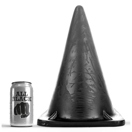 Plug AB35 Big Cone All Black 28 x 18cm- Gros Plug en stock sur Fun et plaisirs