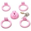 Cage de chasteté SISSY M 4.5 x 3.7cm Rose