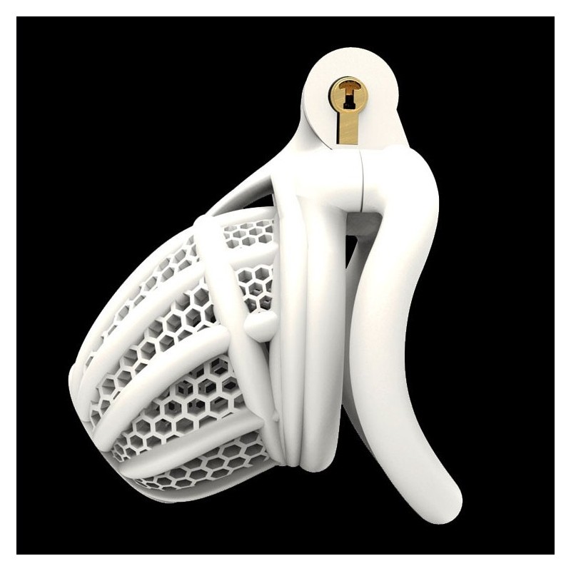 Cage de chasteté Combia 6.5 x 3.3cm Blanc