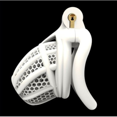 Cage de chasteté Combia 6.5 x 3.3cm Blanc- Cages de Chasteté en stock sur Fun et plaisirs