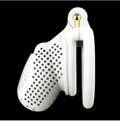 Cage de chasteté Timea 7.5 x 3cm Blanc- Cages de Chasteté en stock sur Fun et plaisirs