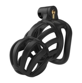 Cage de chasteté Narra 8 x 3.6cm Noir- Cages de Chasteté en stock sur Fun et plaisirs