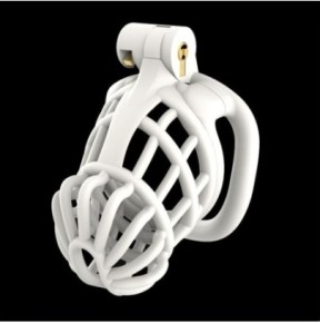 Cage de chasteté Keima 7.5 x 3.6cm Blanc- Cages de Chasteté en stock sur Fun et plaisirs