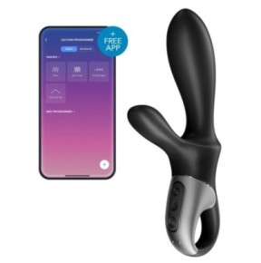 Stimulateur de prostate connecté Heat Climax + Satisfyer 11 x 3.5cm- Point G en stock sur Fun et plaisirs