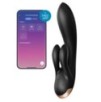 Vibro Rabbit connecté Double Flex Satisfyer 20cm Noir