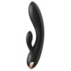 Vibro Rabbit connecté Double Flex Satisfyer 20cm Noir