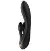 Vibro Rabbit connecté Double Flex Satisfyer 20cm Noir