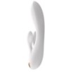 Vibro Rabbit connecté Double Flex Satisfyer 20cm Blanc