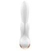 Vibro Rabbit connecté Double Flex Satisfyer 20cm Blanc