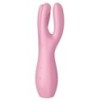 Stimulateur de clitoris Threesome 3 Satisfyer 14cm Rose