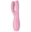 Stimulateur de clitoris Threesome 3 Satisfyer 14cm Rose