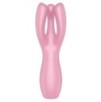 Stimulateur de clitoris Threesome 3 Satisfyer 14cm Rose