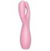 Stimulateur de clitoris Threesome 3 Satisfyer 14cm Rose