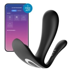 Stimulateur connecté Top Secret+ Satisfyer 9 x 3cm Noir- Point G en stock sur Fun et plaisirs