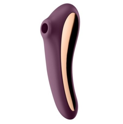 Stimulateur de clitoris Dual Kiss Satisfyer- Stimulateurs à Aspiration en stock sur Fun et plaisirs