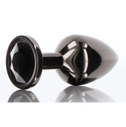 Plug Bijou Anal Diamond Jewel L 8 x 4cm Noir- Bijoux Anal en stock sur Fun et plaisirs