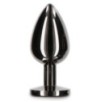 Plug Bijou Anal Diamond Jewel L 8 x 4cm Noir